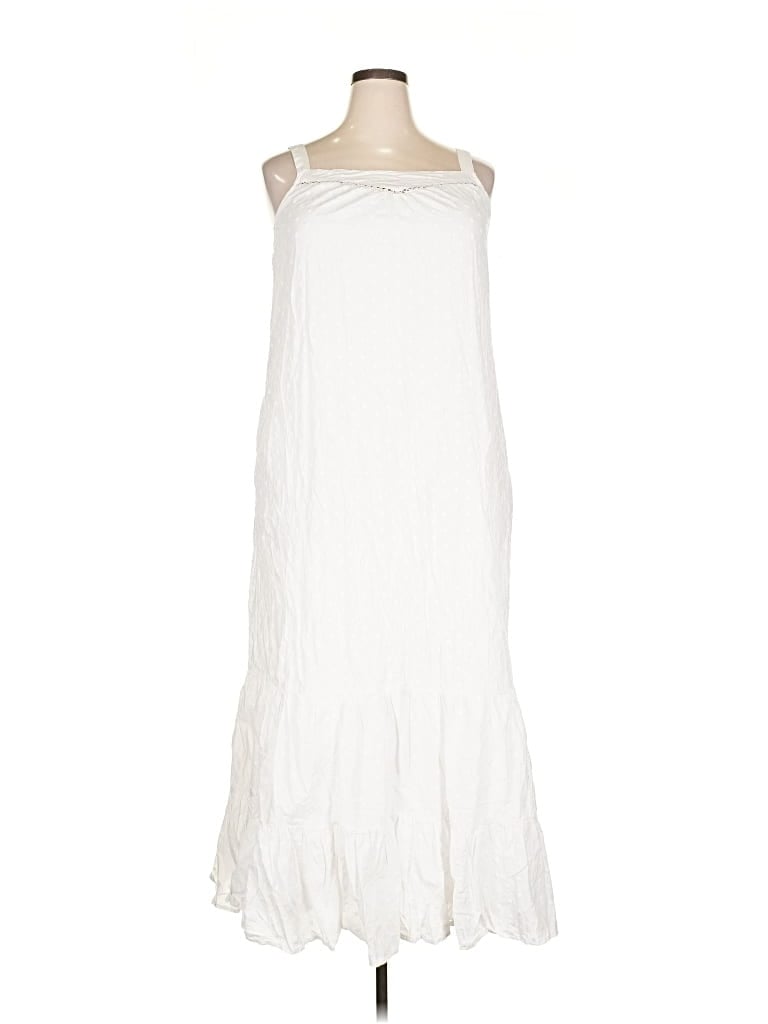 Pre-owned Sonoma Goods For Life Casual Dress In White