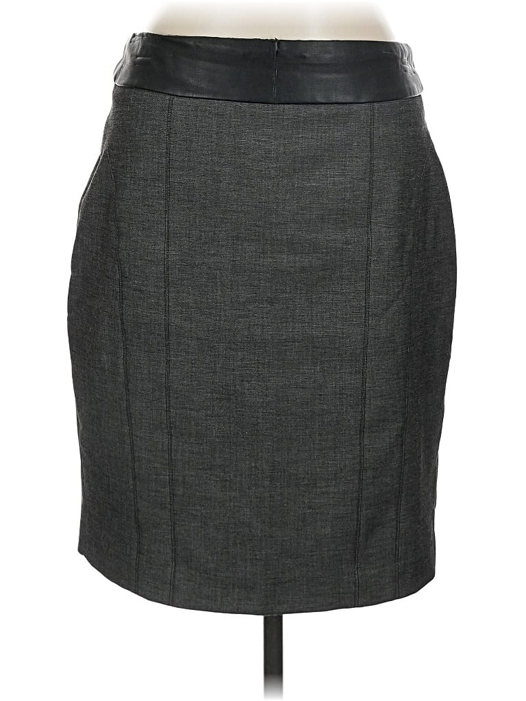 Pre-owned Express Formal Skirt In Gray