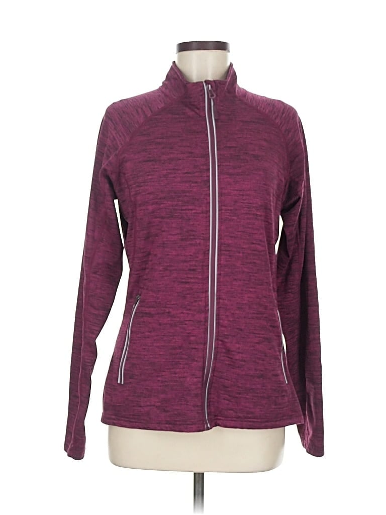 Pre-owned Baleaf Sports Track Jacket In Burgundy