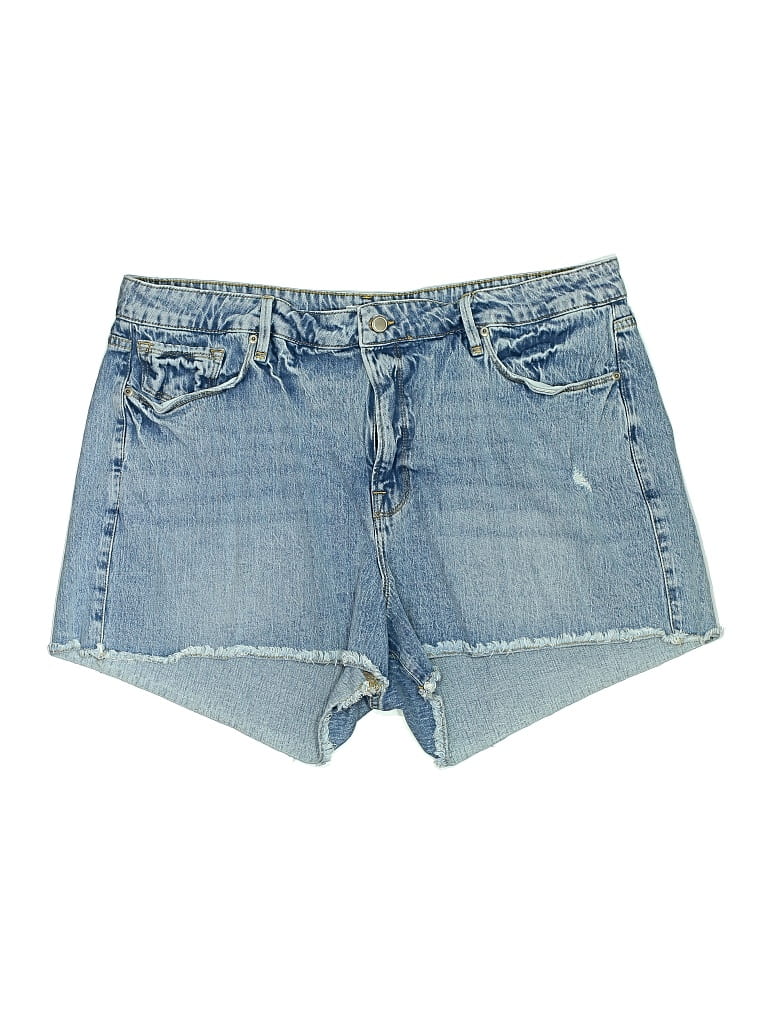 Pre-owned Good American Denim Shorts In Blue