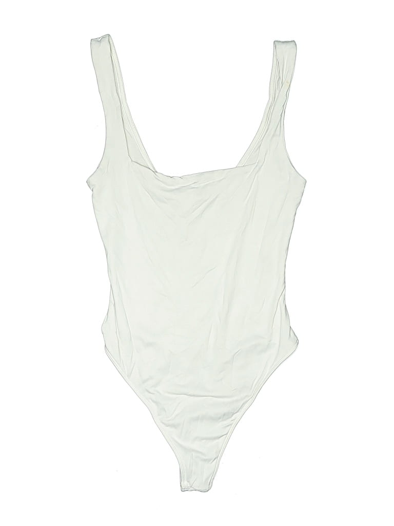 Pre-owned Bershka Bodysuit In White