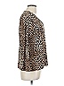 MICHAEL Michael Kors Animal Print Brown Tan Long Sleeve Top Size L (petite) - photo 4
