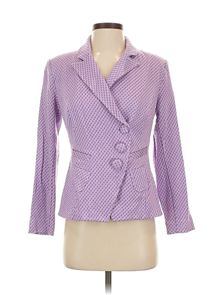 Pre-owned Cabi Blazer Jacket In Purple