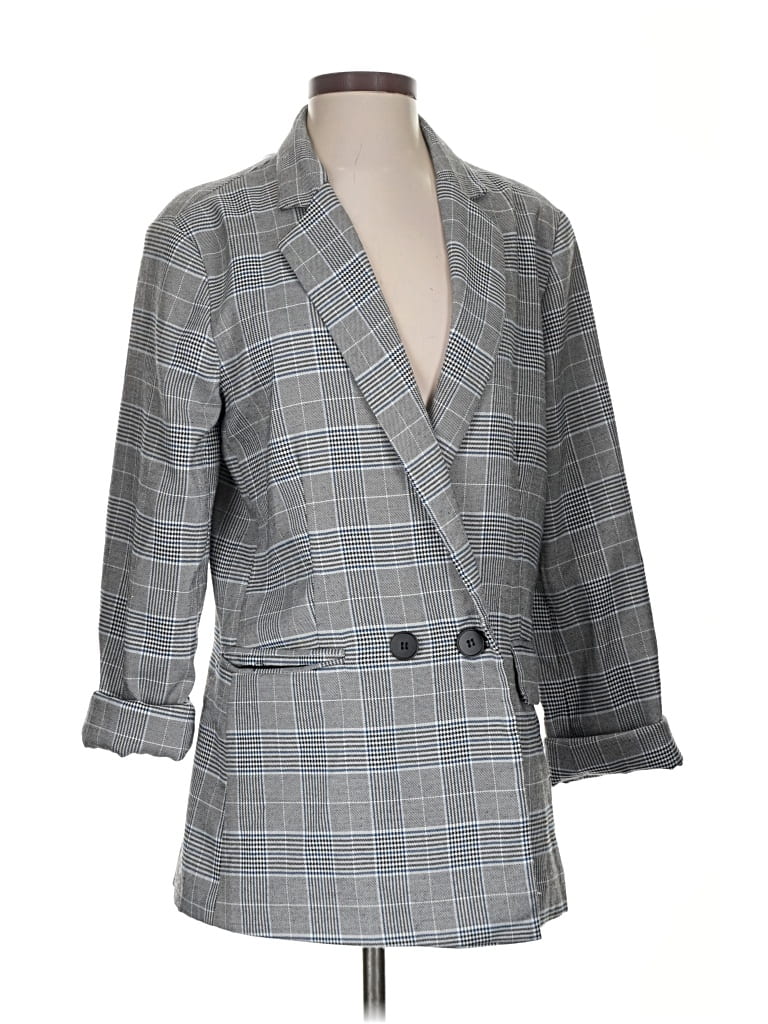 Pre-owned Seek The Label Blazer Jacket In Gray
