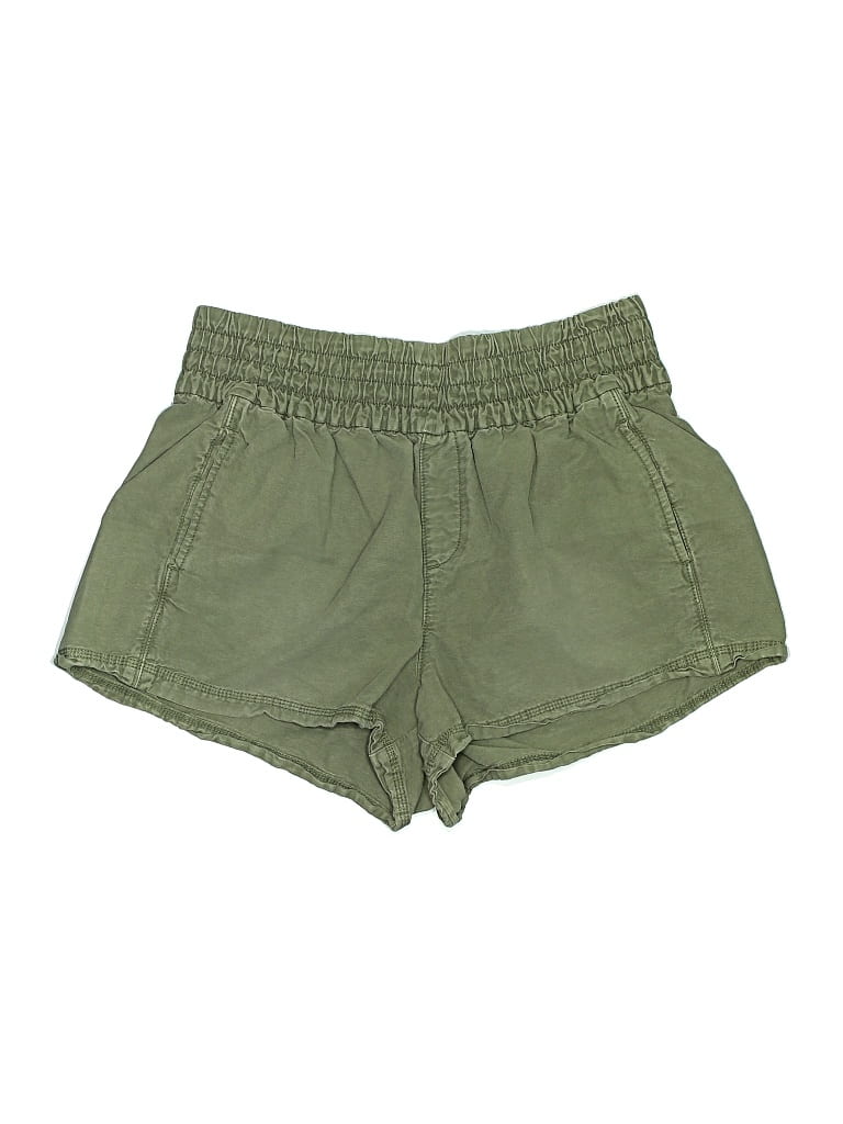 Pre-owned Aerie Khaki Shorts In Green