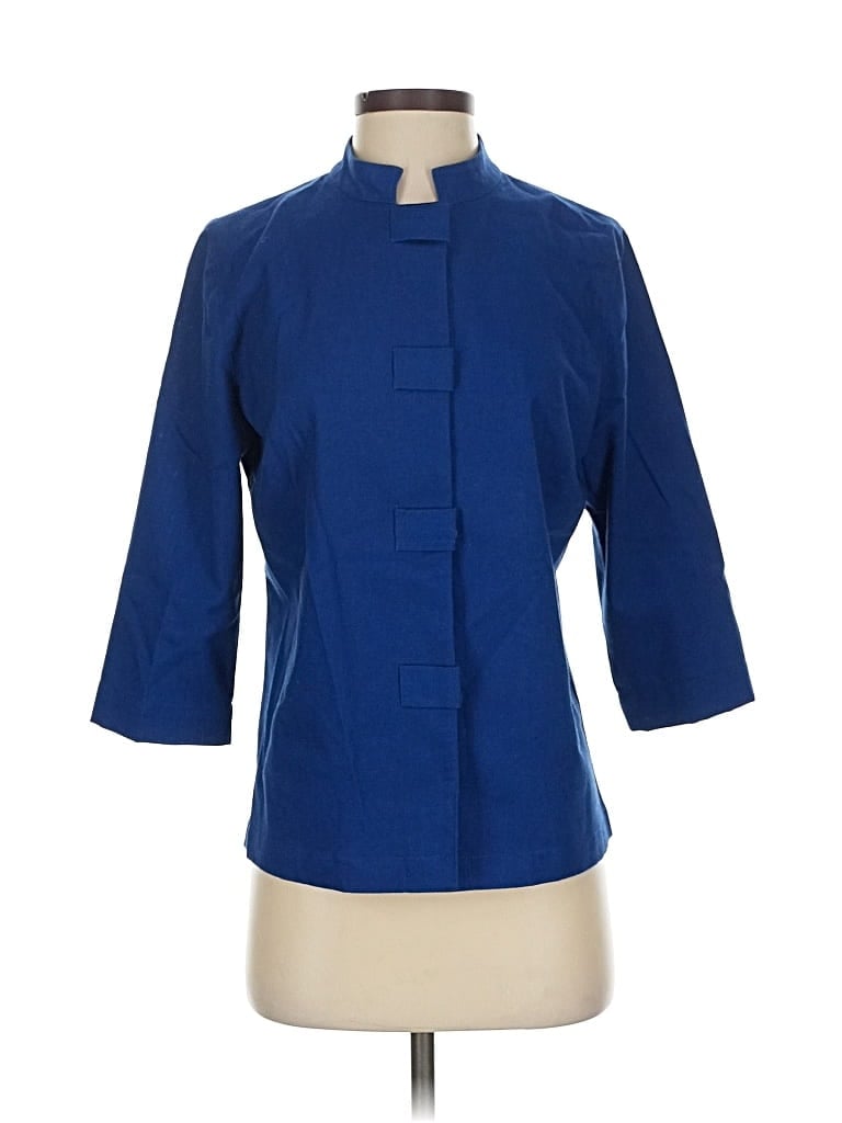 Pre-owned Norm Thompson Coat In Blue