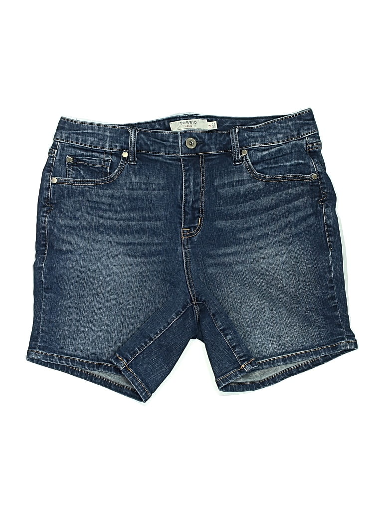 Pre-owned Torrid Denim Shorts In Blue