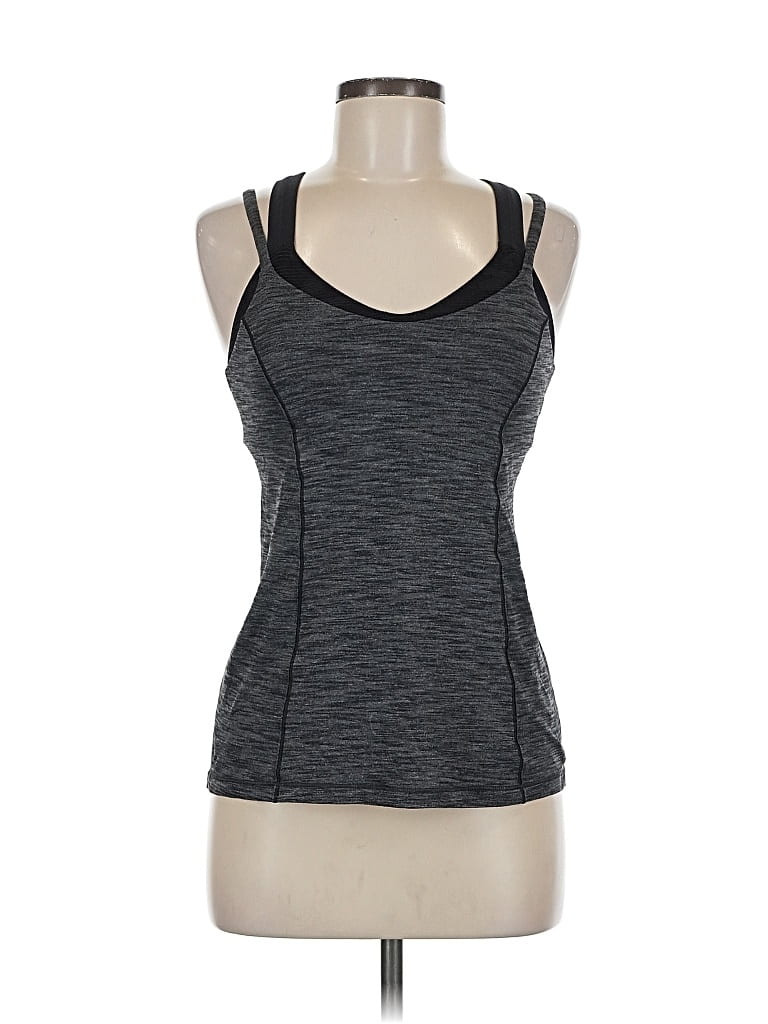 Pre-owned Lululemon Athletica Active Tank Top In Gray