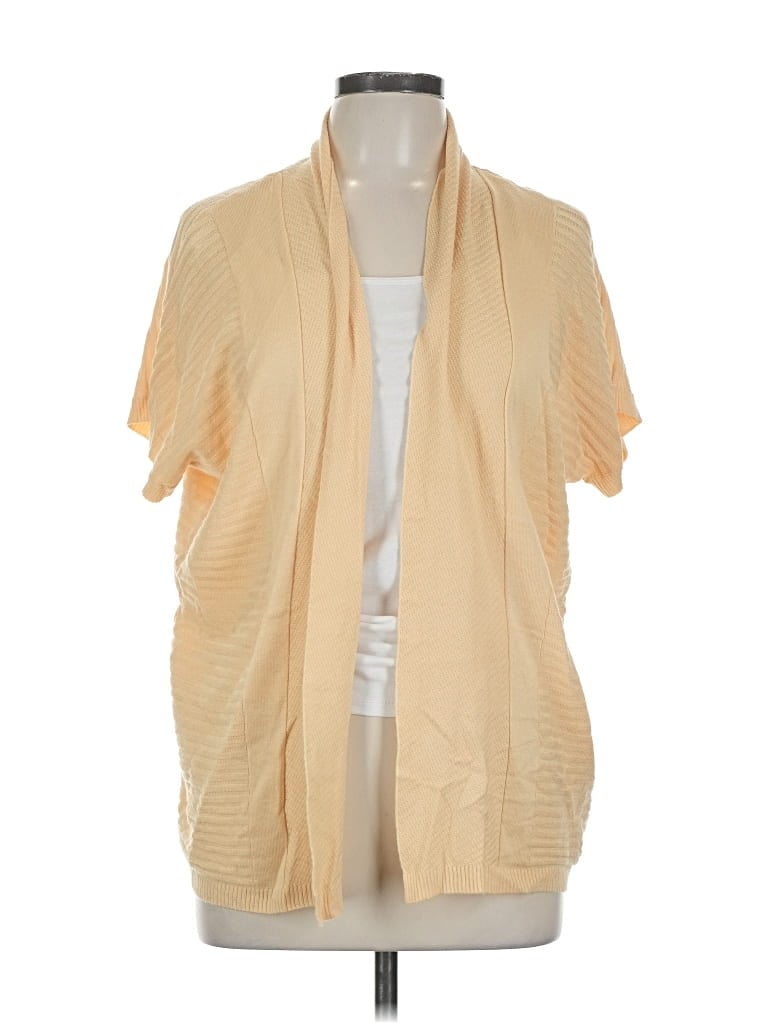 Pre-owned Liz Claiborne Cardigan Sweater In Brown