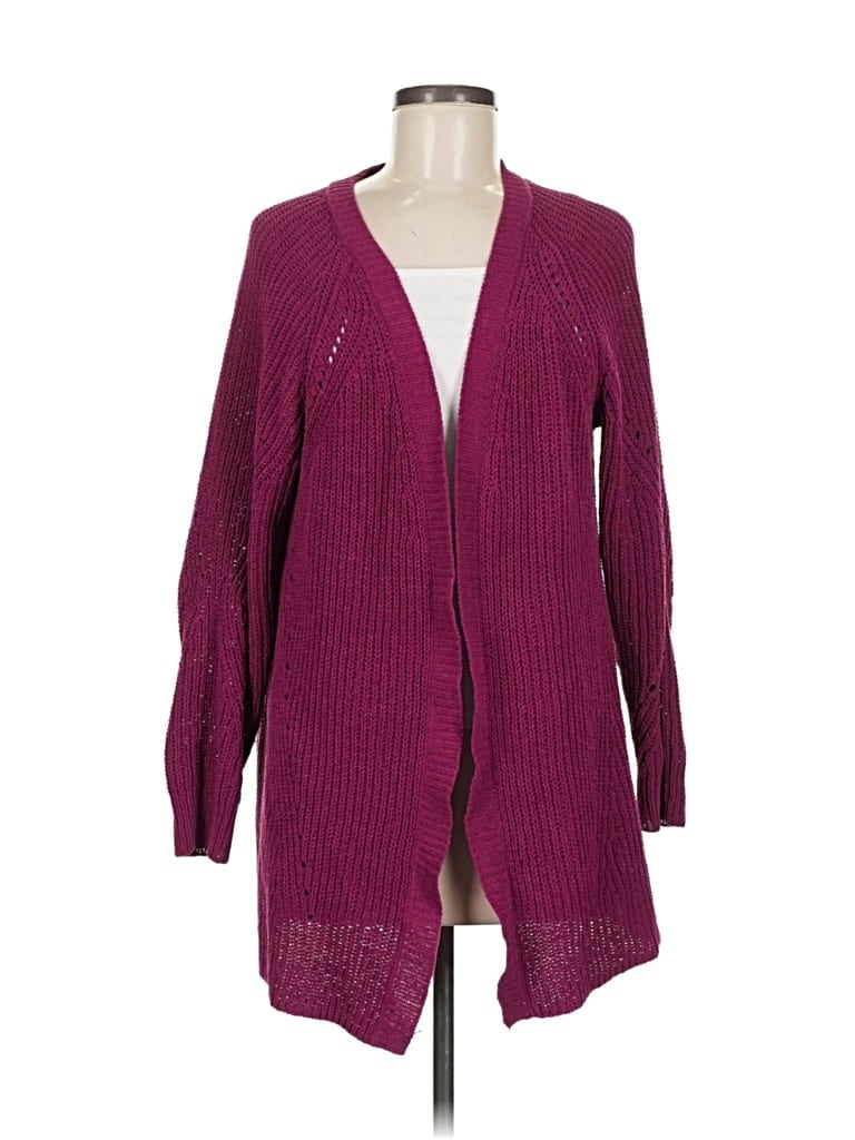 Pre-owned Member's Mark Cardigan Sweater In Burgundy
