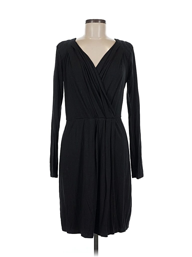 Pre-owned Three Dots Casual Dress In Black
