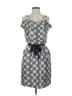 Leifsdottir Polka Dots Gray Casual Dress Size 4 - photo 1