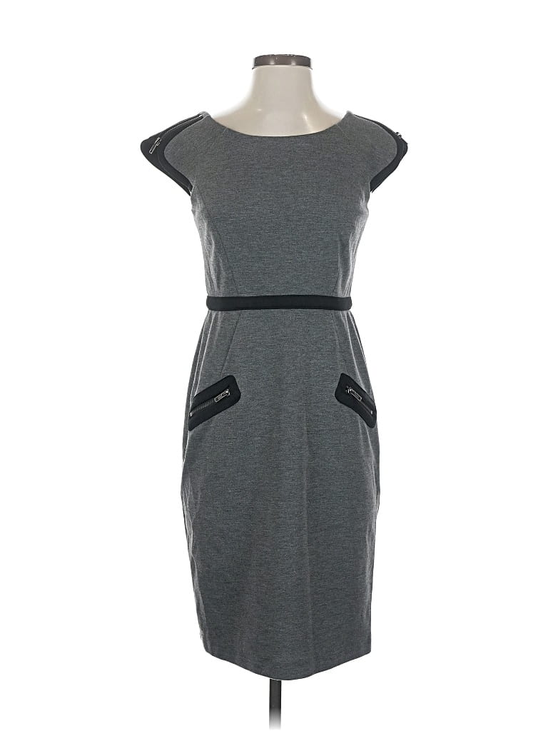 Pre-owned London Times Casual Dress In Gray
