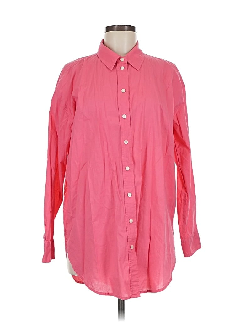 Pre-owned Universal Thread Long Sleeve Button Down Shirt In Pink