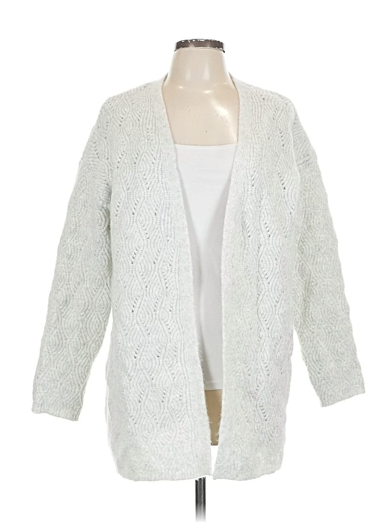 Pre-owned Jessica Simpson Cardigan Sweater In Silver