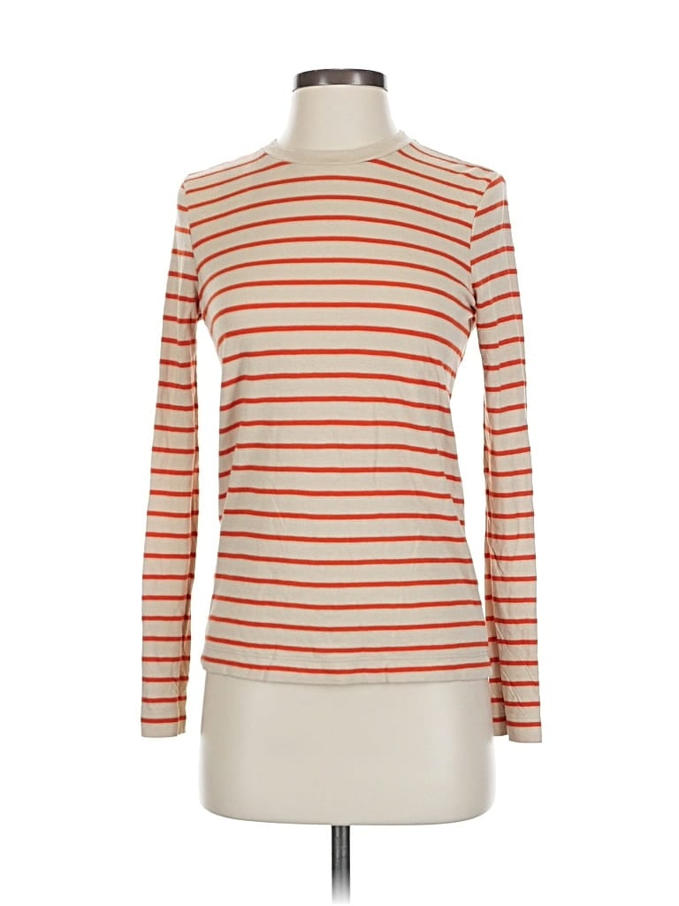 Pre-owned Faherty Long Sleeve Turtleneck In Orange