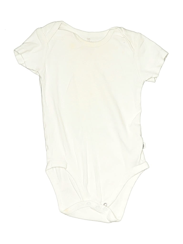 Pre-owned Honest Baby Clothing Babies' Short Sleeve Onesie In White