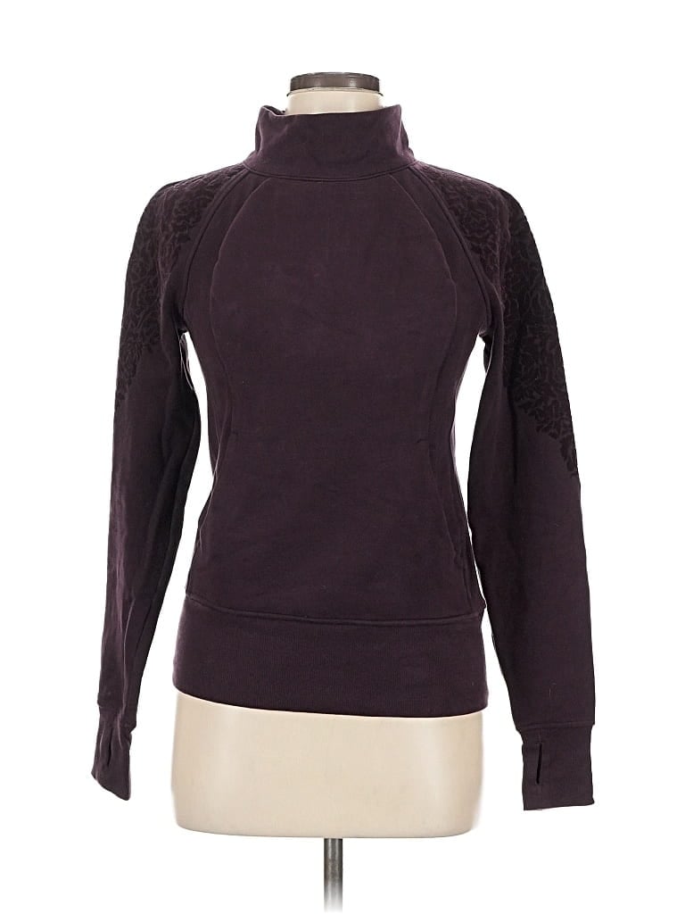 Pre-owned Lululemon Athletica Turtleneck Sweater In Purple