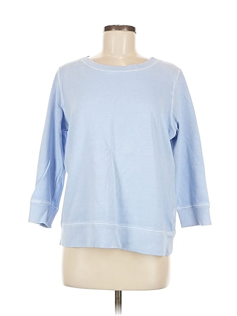 Pre-owned Lands' End Sweatshirt In Blue