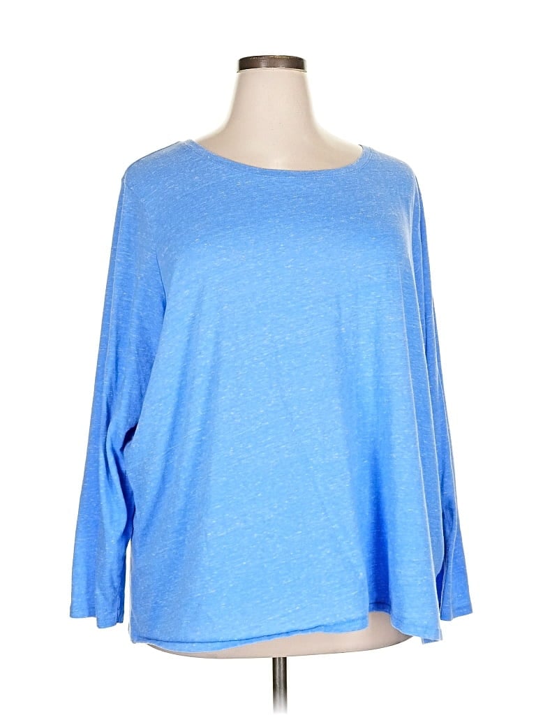 Pre-owned Sonoma Goods For Life 3/4 Sleeve T-shirt In Blue