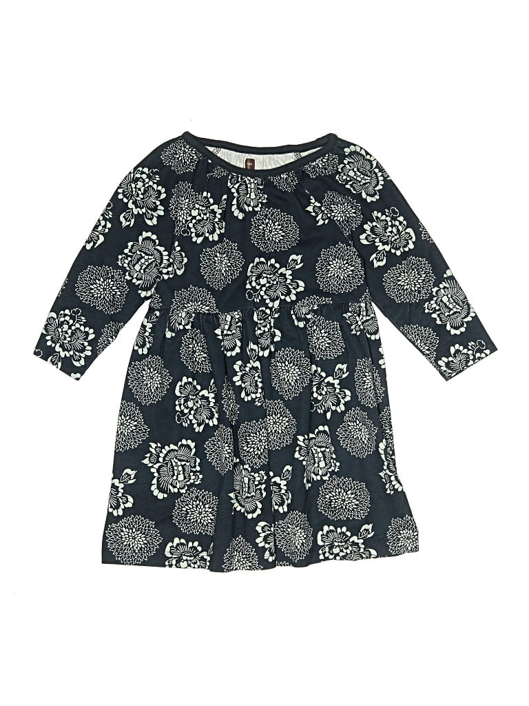 Pre-owned Tea Kids' Dress In Gray