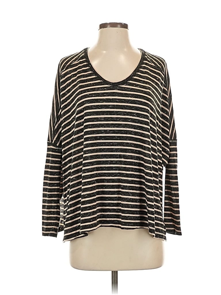 Pre-owned We The Free 3/4 Sleeve T-shirt In Brown