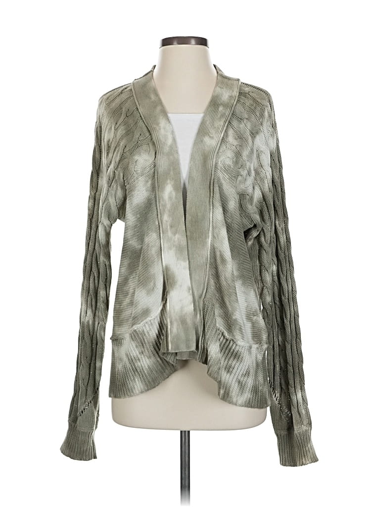 Pre-owned Gilded Intent Cardigan Sweater In Green