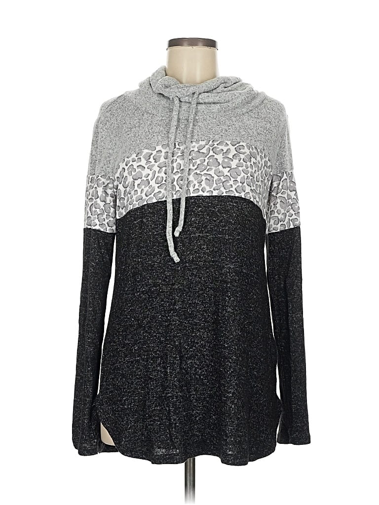 Pre-owned Market & Spruce Long Sleeve Turtleneck In Gray