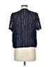 Shein 100% Polyester Blue Short Sleeve Blouse Size M - photo 2