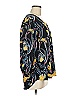Halogen 100% Polyester Black 3/4 Sleeve Blouse Size M - photo 4