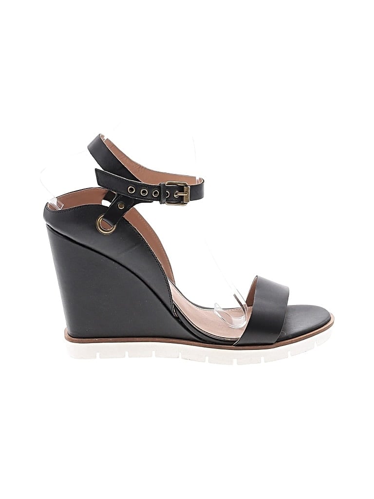 Pre-owned Linea Paolo Wedges In Black