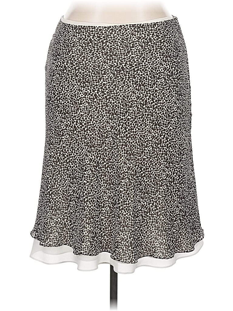 Pre-owned Ann Taylor Casual Skirt In Silver