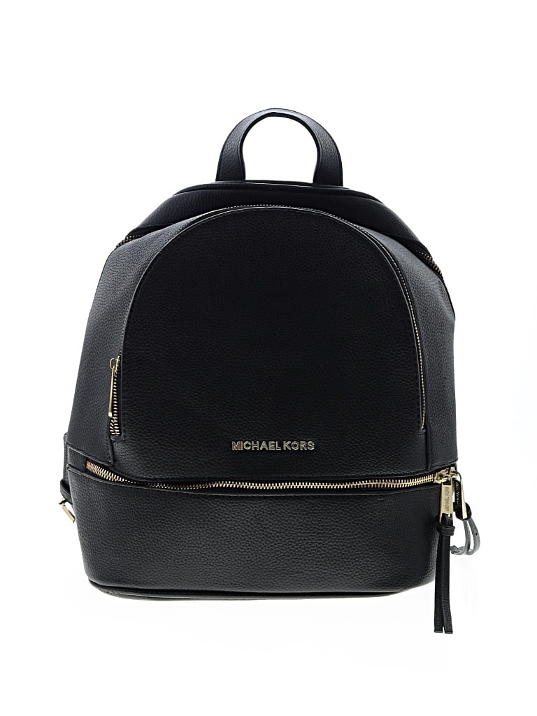 Pre-owned Michael Michael Kors Backpack In Black
