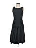 Theory Solid Black Cocktail Dress Size 8 - photo 1