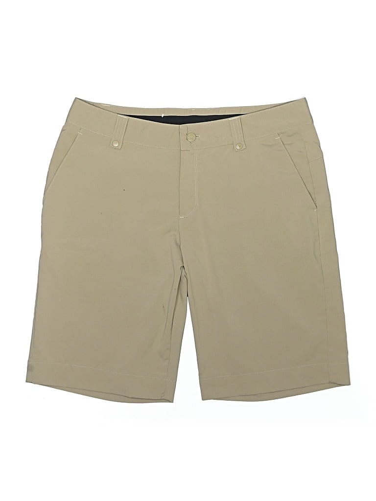 Pre-owned Under Armour Khaki Shorts In Brown