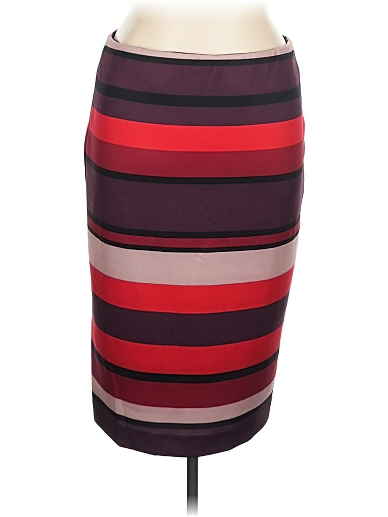 Pre-owned New York And Company Casual Skirt In Burgundy