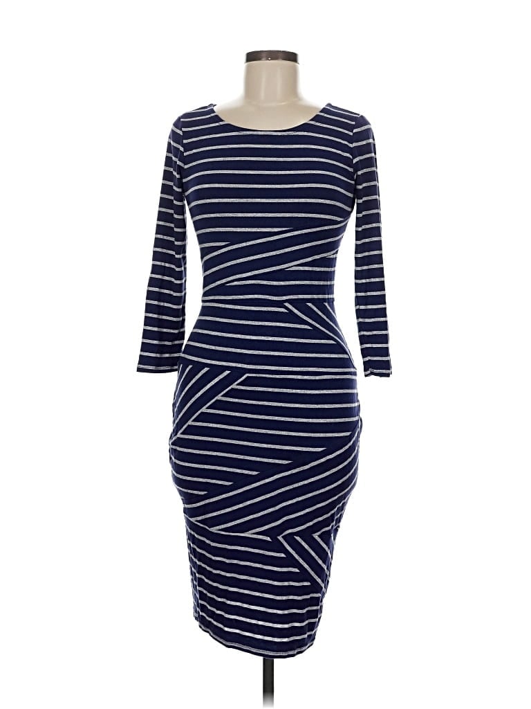 Pre-owned Belle + Sky Casual Dress In Blue