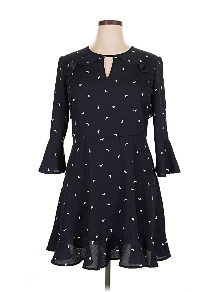 Pre-owned Xhilaration Casual Dress In Black