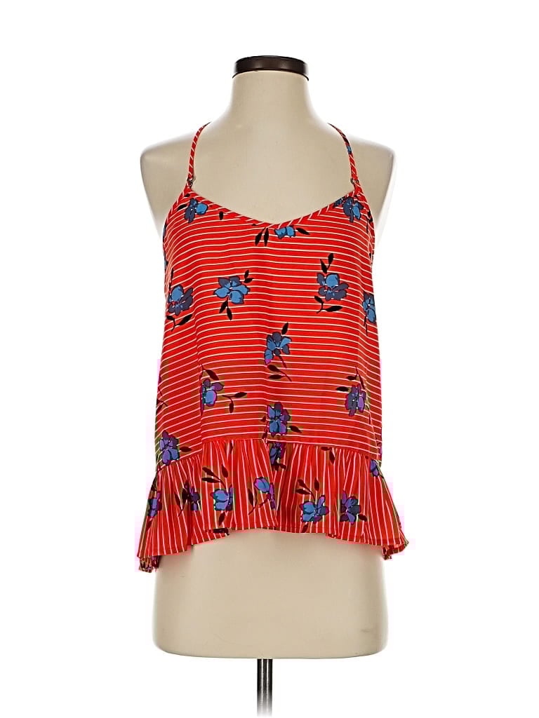 Pre-owned Abercrombie & Fitch Sleeveless Blouse In Red