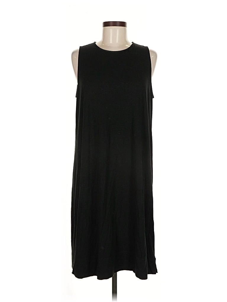 Pre-owned Jjill Casual Dress In Black