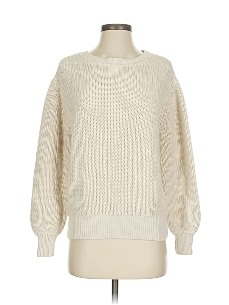 Pre-owned Gap Pullover Sweater In White