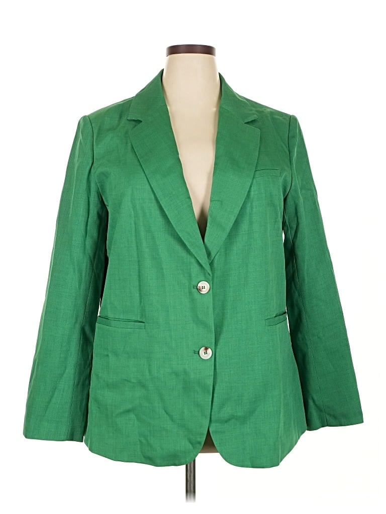 Pre-owned Prettygarden Blazer Jacket In Green