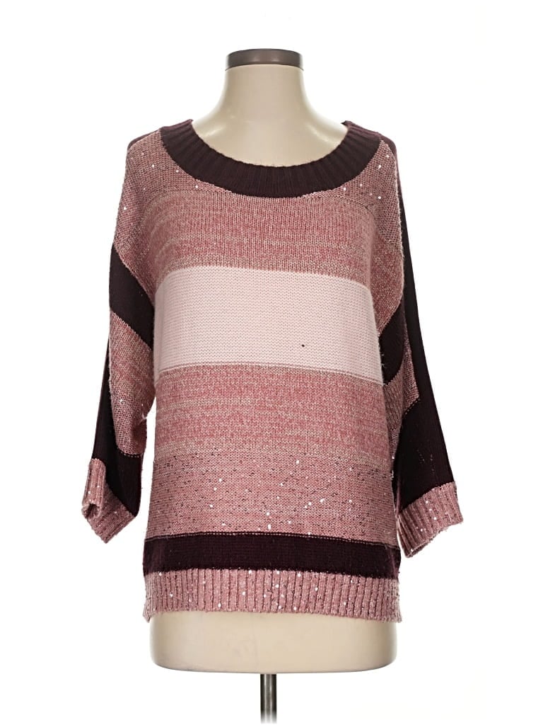 Pre-owned Soho Jeans New York & Company Pullover Sweater In Burgundy