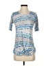 David Cline Blue Short Sleeve Top Size S - photo 1