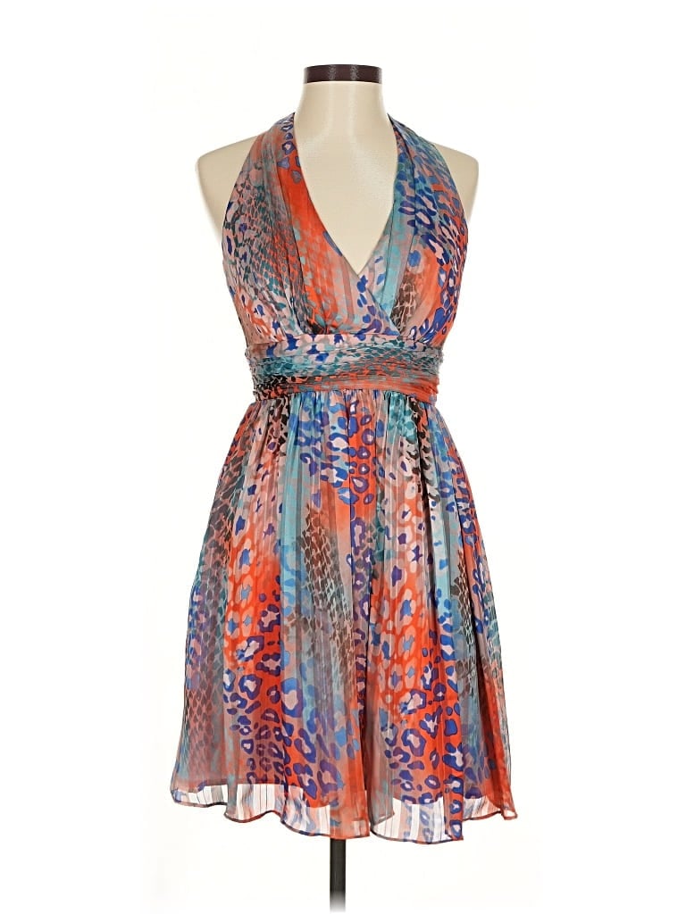 Pre-owned Boston Proper Cocktail Dress In Orange