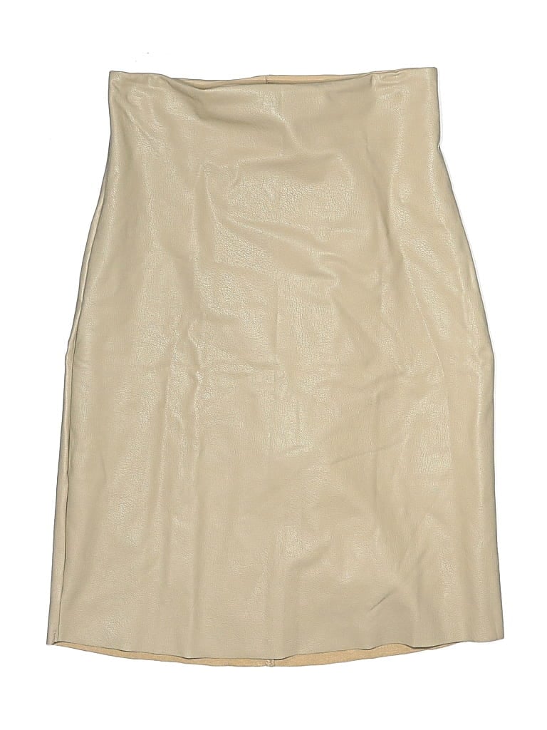 Pre-owned Commando Faux Leather Skirt In Brown