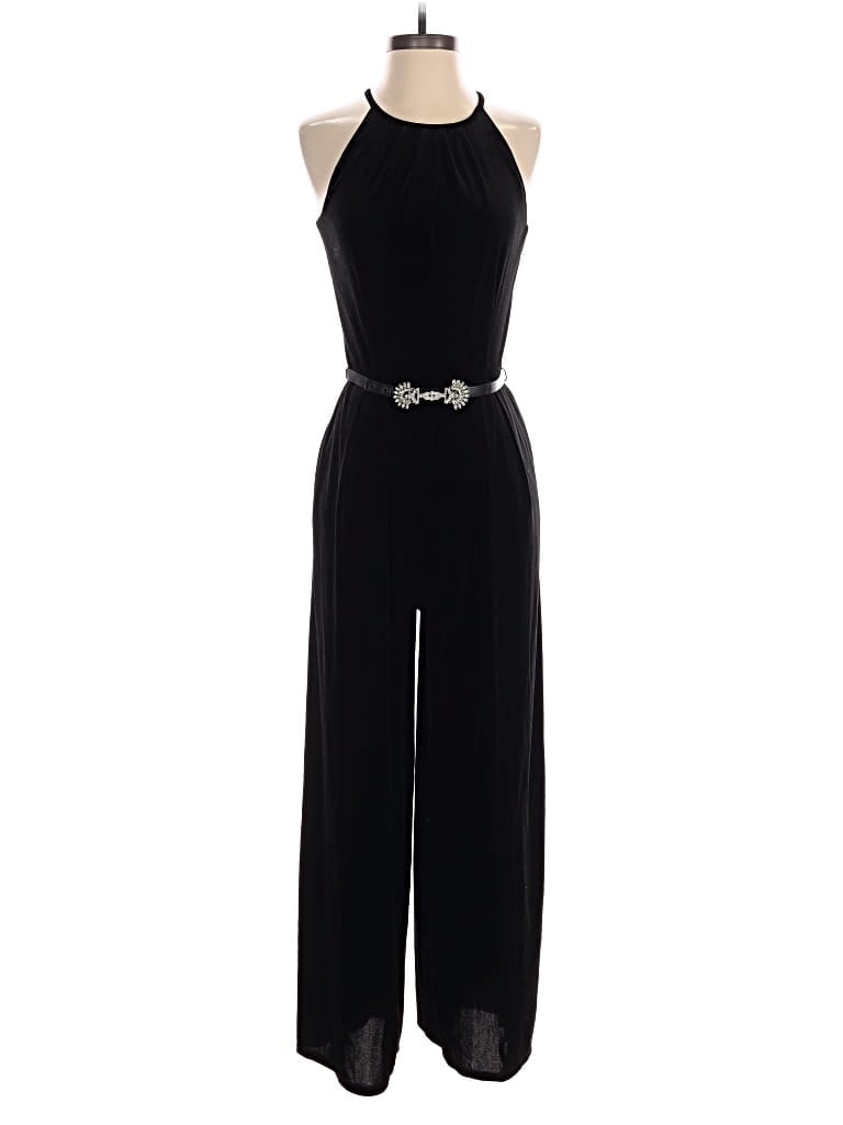 Pre-owned Carmen Marc Valvo Jumpsuit In Black