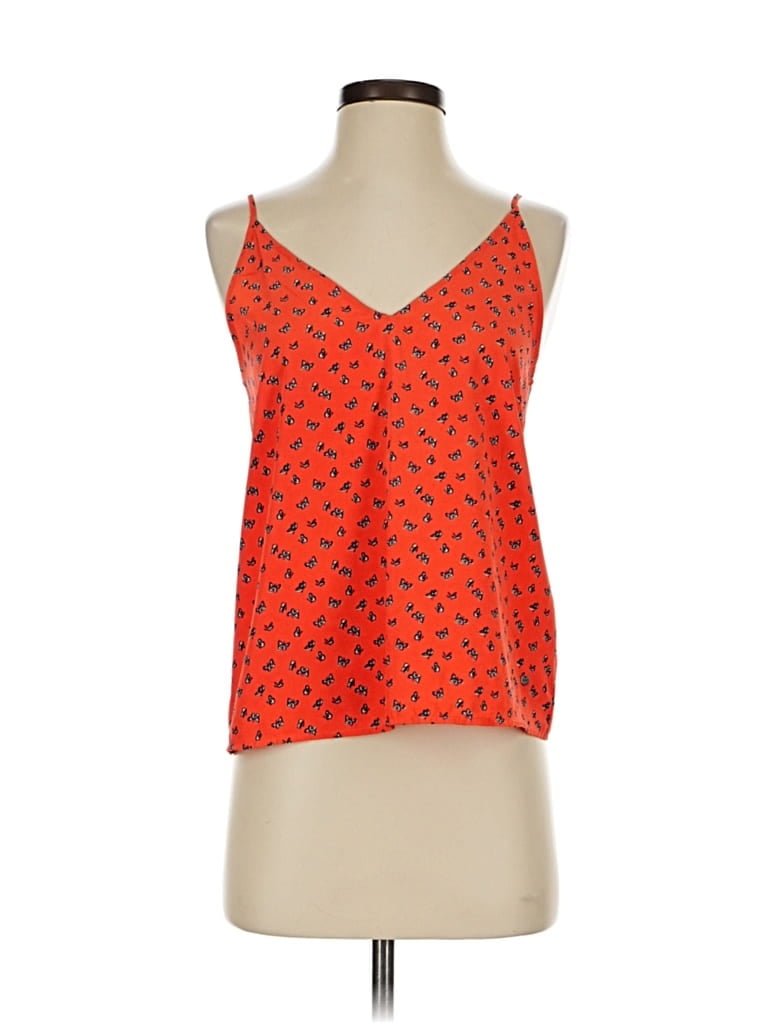 Pre-owned Abercrombie & Fitch Sleeveless Blouse In Orange