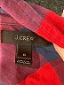 J.Crew Plaid Red Long Sleeve Button-Down Shirt Size 0 - photo 7