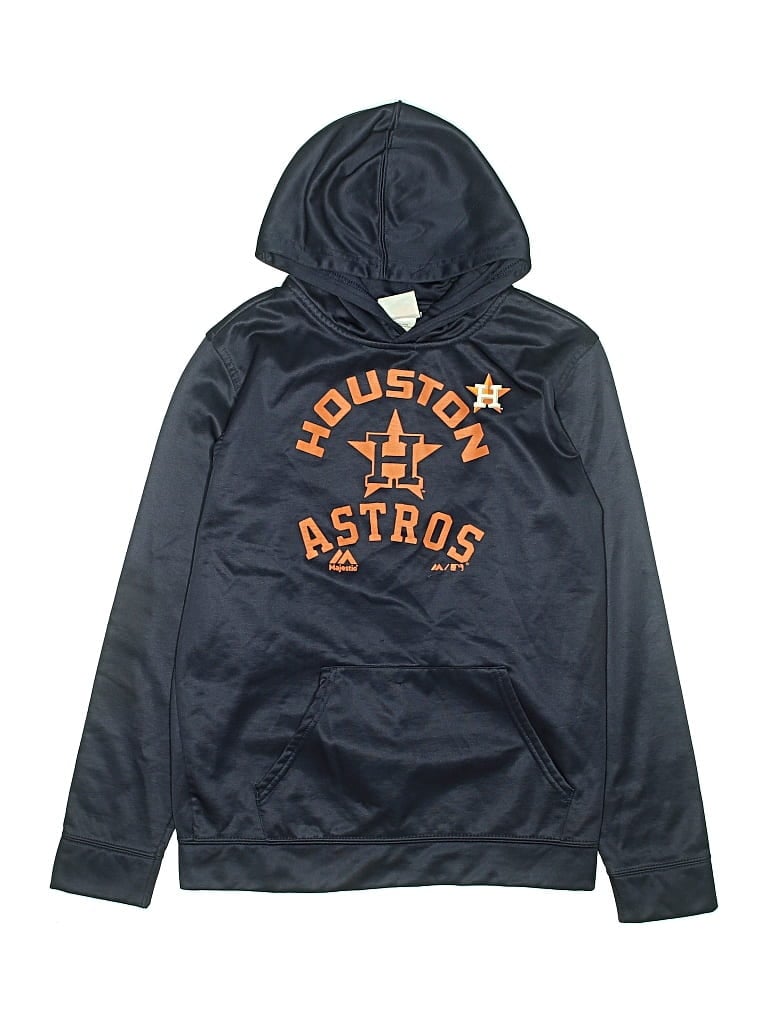 Pre-owned Majestic Kids' Pullover Hoodie In Blue